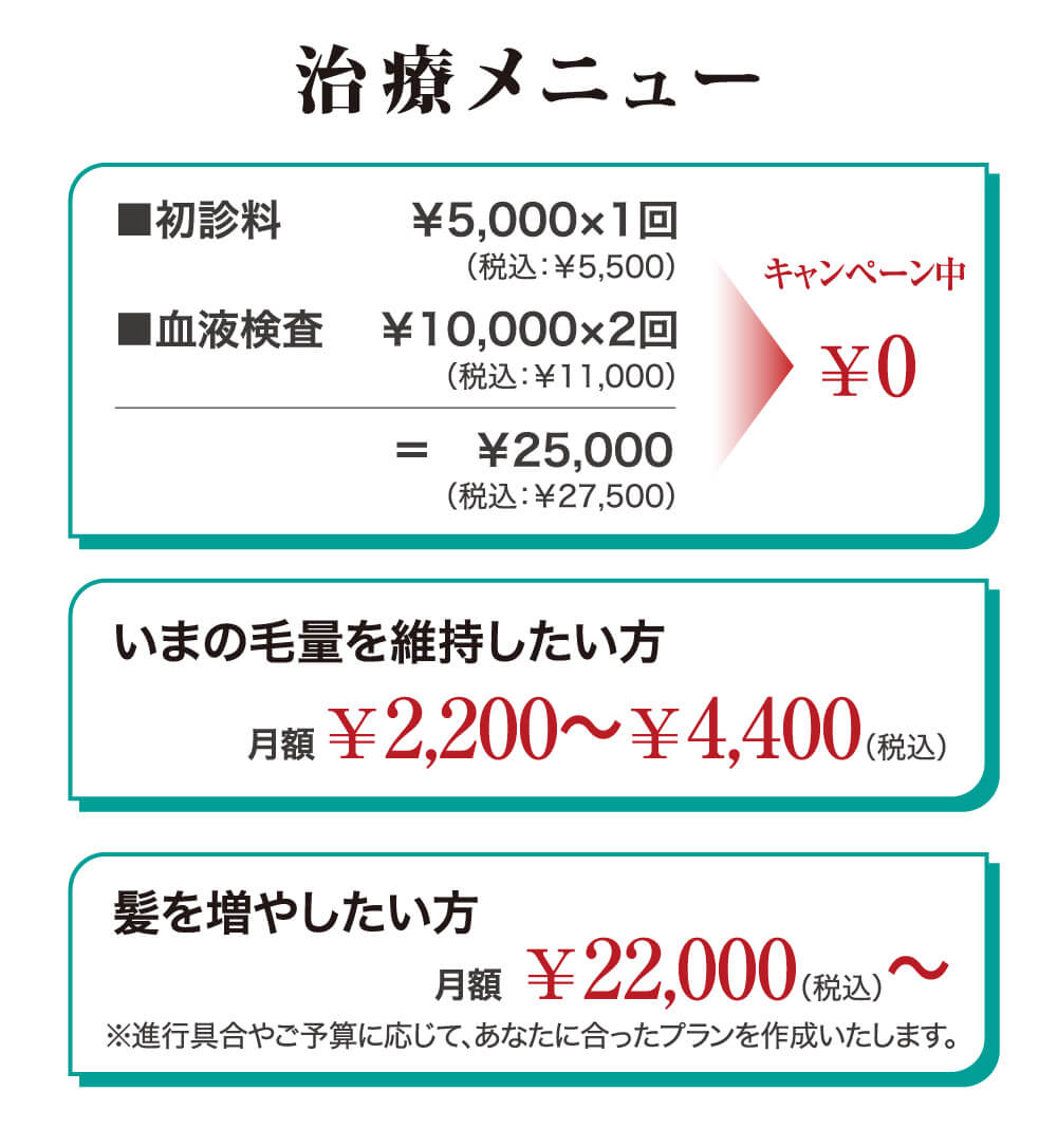 治療メニュー
